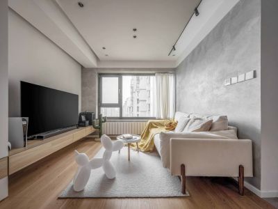 大丰豪庭88平简约风格二居室装修案例