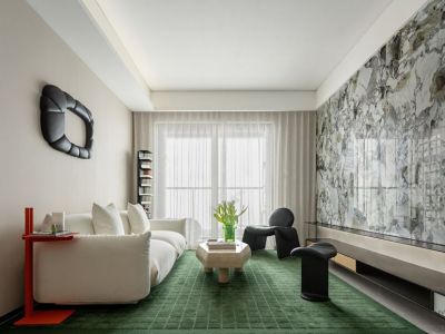 时代香海彼岸85平现代风格二居室装修案例