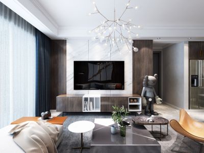 和平上东-120㎡-现代风效果图