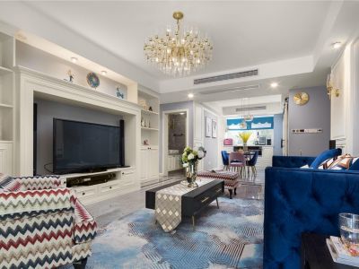 和平一号-130㎡-美式风效果图