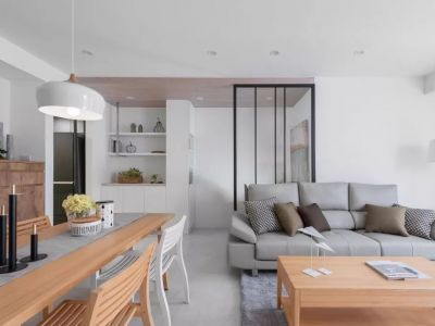 荣盛蓝山郡120平北欧三居装修案例