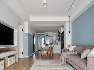 宝德新里程104平米北欧三居装修案例