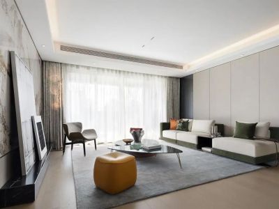 溪苑兰亭128平米现代4室2厅装修案例