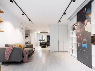 龙凯皇城君汇-82㎡-现代风效果图