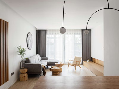 蓝天金地-150㎡-现代风效果图