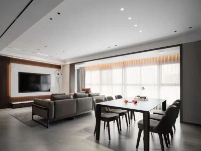 月伴湾-137㎡-现代风效果图