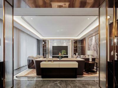 永隆·滨利阳光新中式风格180平米装修案例