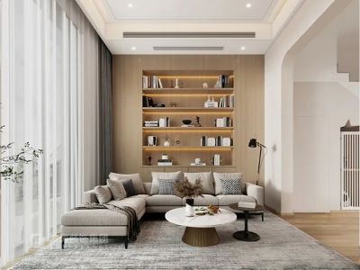 金桥蔷薇绅邻-250㎡-现代风效果图