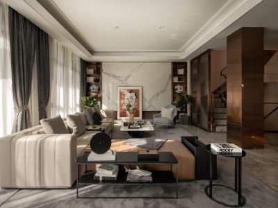 金湖翡翠山-270㎡-现代风效果图