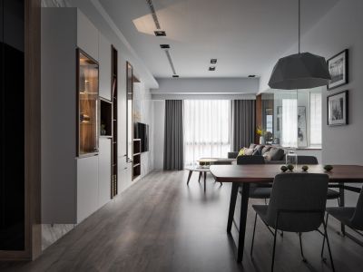 富康公园首府153平现代风格装修案例