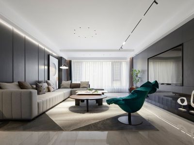 海伦国际-145㎡-现代风效果图