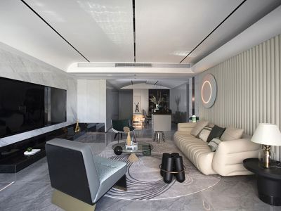 曲江华著中城-133㎡-现代风效果图