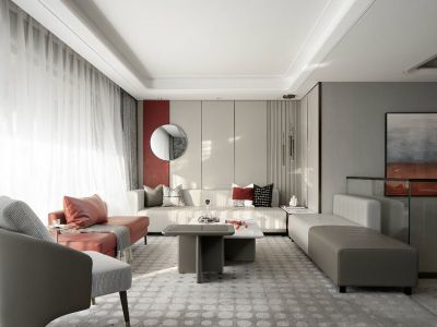 保利心语花园-88㎡-轻奢风效果图