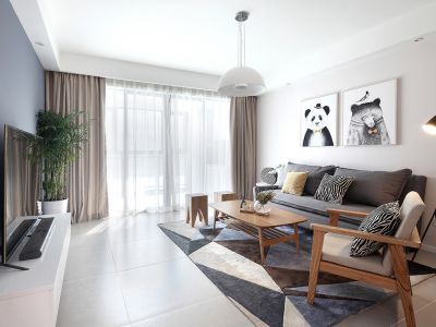 中建映花悦府-99㎡-日式风效果图