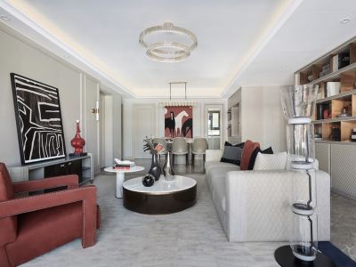 华安紫竹苑-102㎡-现代风效果图