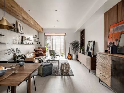 望江兰庭-97㎡-复古风效果图