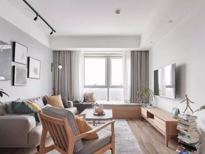 金沙壹号院-89㎡-北欧风效果图