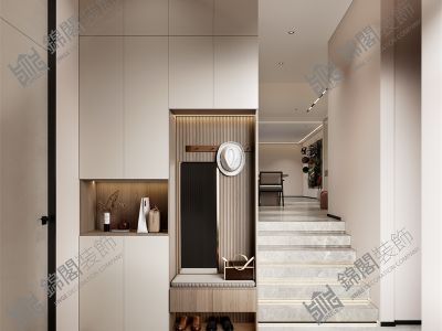 大华诺斐墅300平米别墅现代极简装修案例