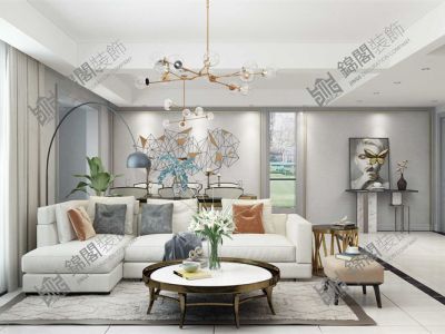 红星海240平米别墅现代轻奢装修案例