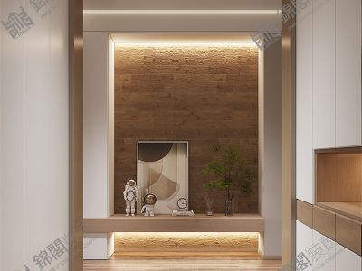 绿地达沃斯230平米别墅现代极简装修案例