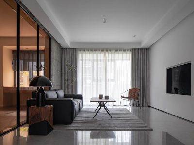 天琴湾-112㎡-简约风效果图