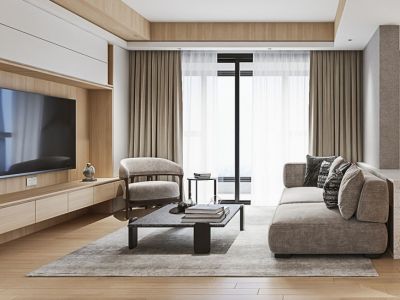 中华世纪城-132㎡-简约风效果图