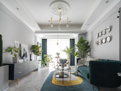 华安紫竹苑-124㎡-北欧风效果图