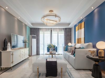 曲江美好时光-105㎡-现代风效果图