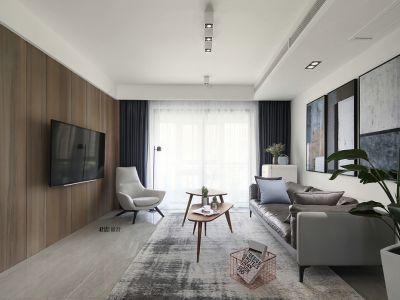 东湖花园-133㎡-现代风效果图