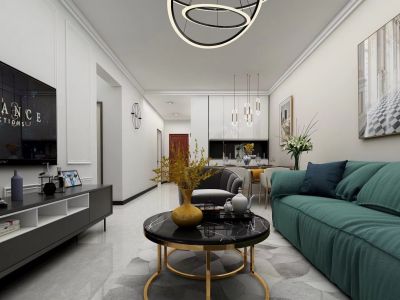 公园悦府-86㎡-现代风效果图