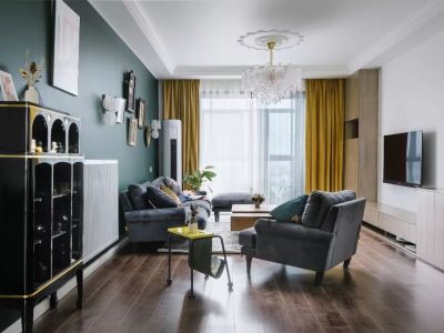 嘉云台-128㎡-复古风效果图