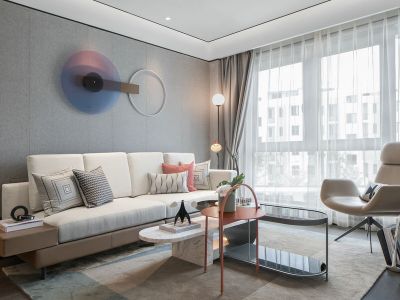 邦泰东湖上院112平现代风格三居室装修案例