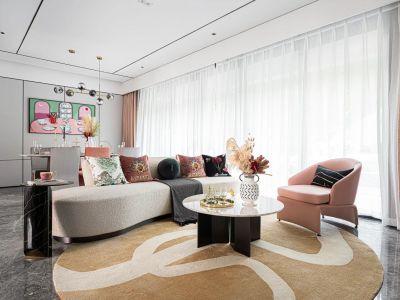 时代香树里-107㎡-轻奢风效果图