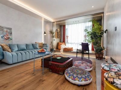 朗基和今缘-96㎡-混搭风效果图