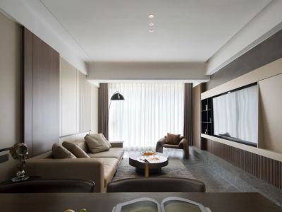 人居盛和林语南区-104㎡-现代风效果图