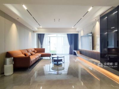 中南世纪城175平四居室现代极简装修案例
