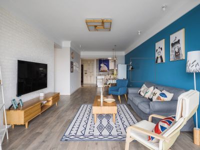 星河东悦湾-126㎡-北欧风效果图