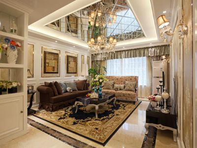 凯德山海连城-135㎡-欧式风效果图