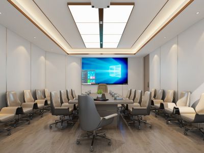 办公室装修-500㎡-现代风效果图