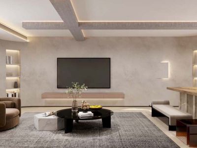 鹿鸣苑-260㎡-美式风效果图