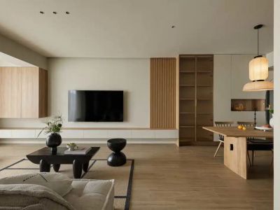 中海城市广场-110㎡-极简风效果图