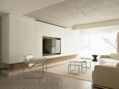 凯旋门-102㎡-极简风效果图