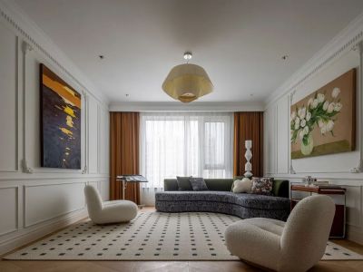 中海城市广场-110㎡-法式风效果图