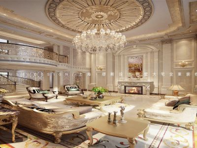 湖山在望-500㎡-欧式风效果图
