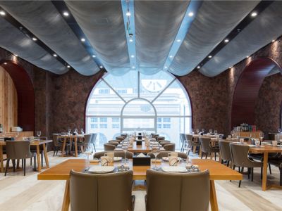 现代工业风餐饮店装修-500㎡-现代风效果图