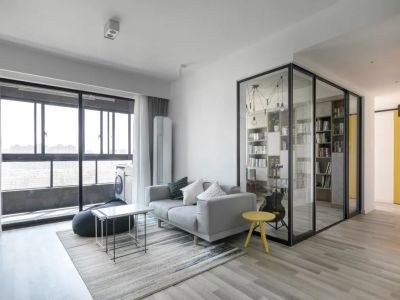 隆升家园-90㎡-现代风效果图