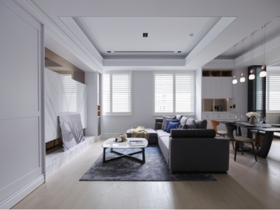 北宁公元小区-105㎡-简约风效果图