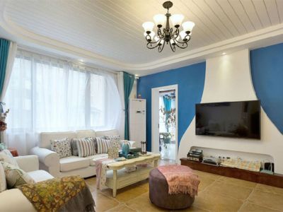 敏捷畔海御峰-108㎡-地中海风效果图