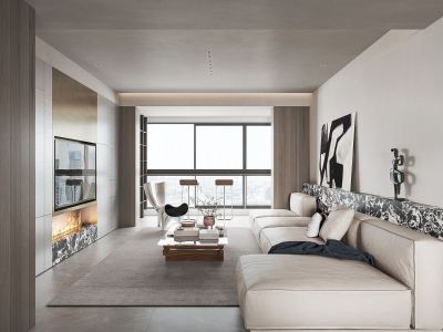 和一大厦-200㎡-现代风效果图