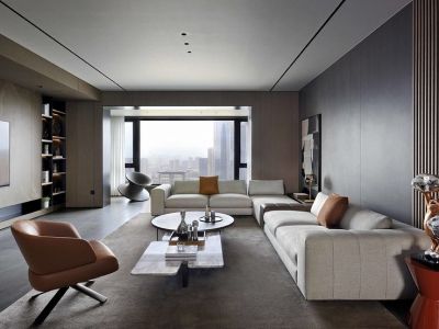 中央花园-126㎡-现代风效果图